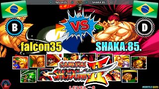 Samurai Shodown II (falcon35 Vs. SHAKA.85.) [Brazil Vs. Brazil]