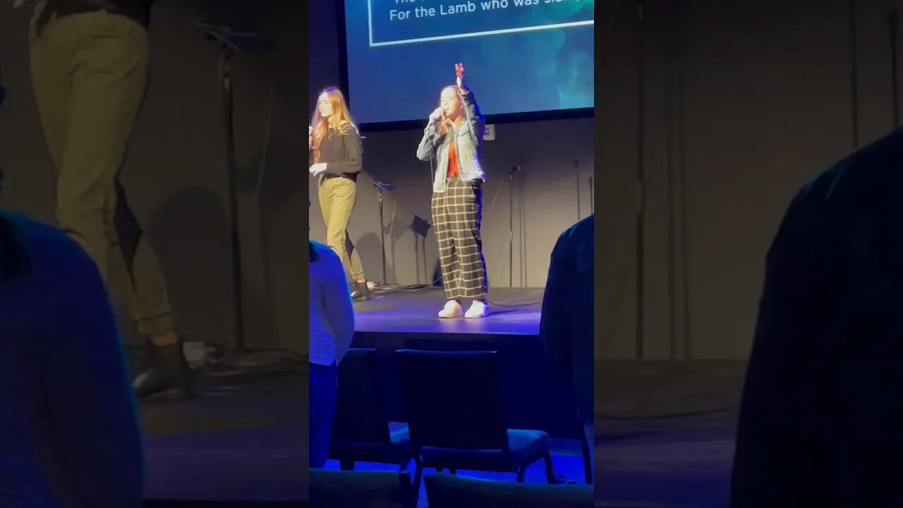Isabella leading worship at Mosaic Church in Winter Garden Fl.