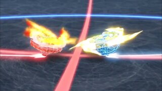 AIGER e LAIN são uma dupla nesse episódio (beyblade burst surge)