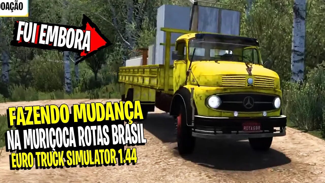▶️RONALDO FOI EXPULSO DE CASA PELA ESPOSA - MAPA ROTAS BRASIL ETS2 1.44 TRECHOS DE LIVE