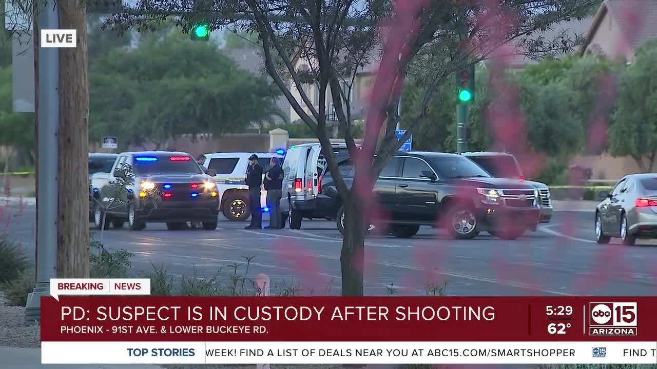 Suspect in custody after shooting involving police in west Phoenix