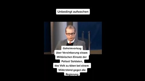 Geheimvertrag über Vereinbarung einem Militärischen Einsatz der Polizei/ Soldaten, das Volk zu töten bei einem Widerstand gegen die Regierung