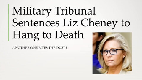 u.s. Military Sentences Liz Cheney to Hang to Death at GITMO