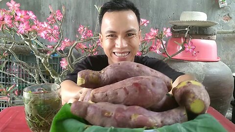 Yellow-fleshed sweet potatoes are very delicious