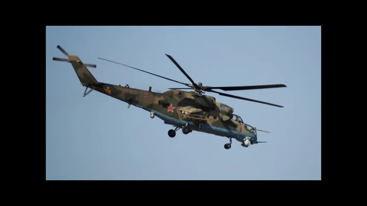 Russian Helicopter coming low