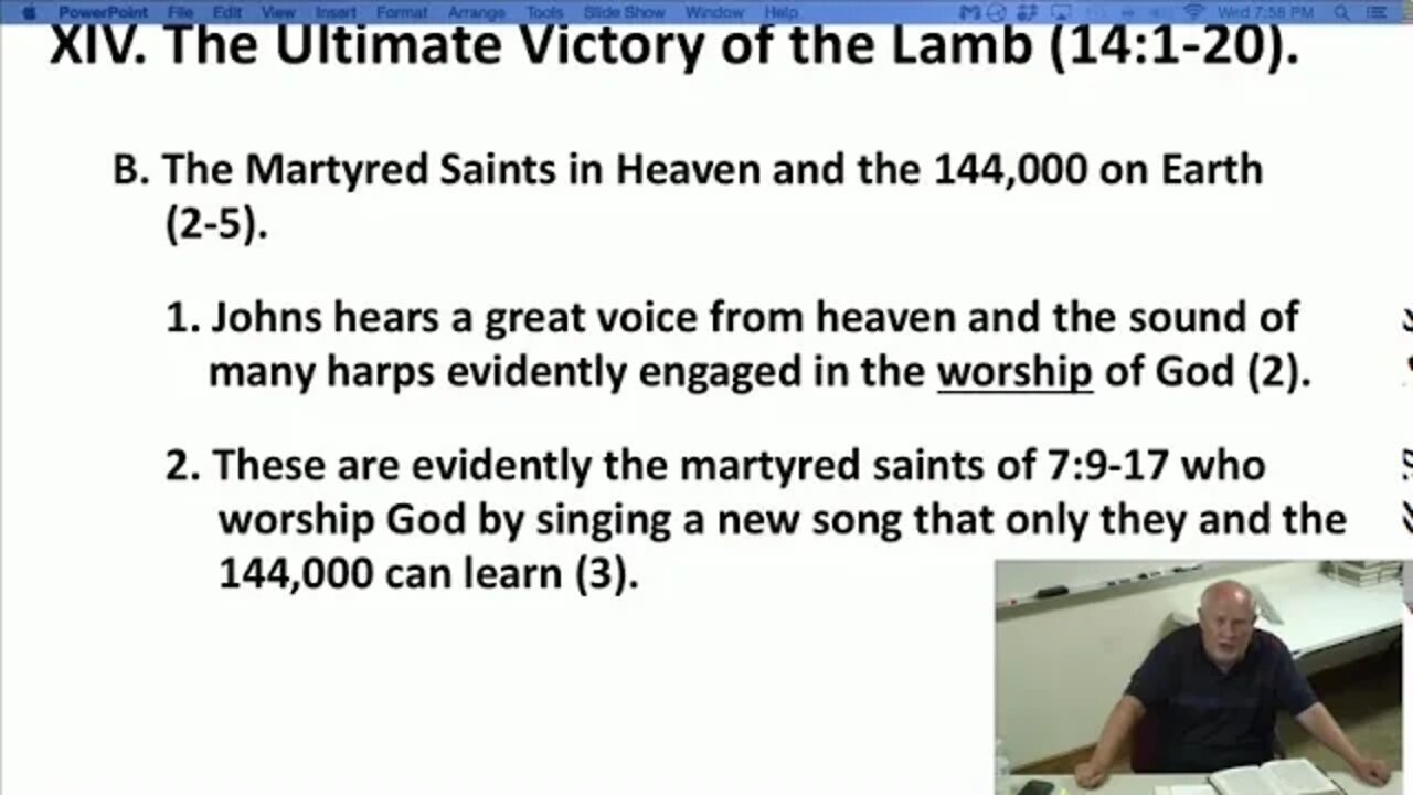 Wednesday Night Bible Study: Revelation Session 19