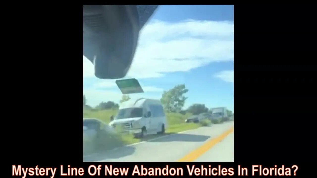 Mystery Line Of New Abandon Vehicles In Florida?