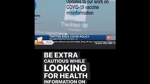 MSM in unison: "Be extra cautious while looking for health information in the Twitter verse"