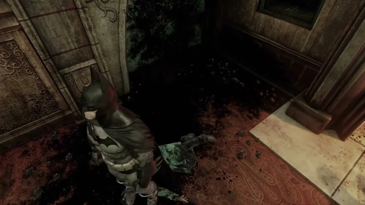 TeaBagging Dr. Penny Youngs dead body in Batman Arkham Asylum