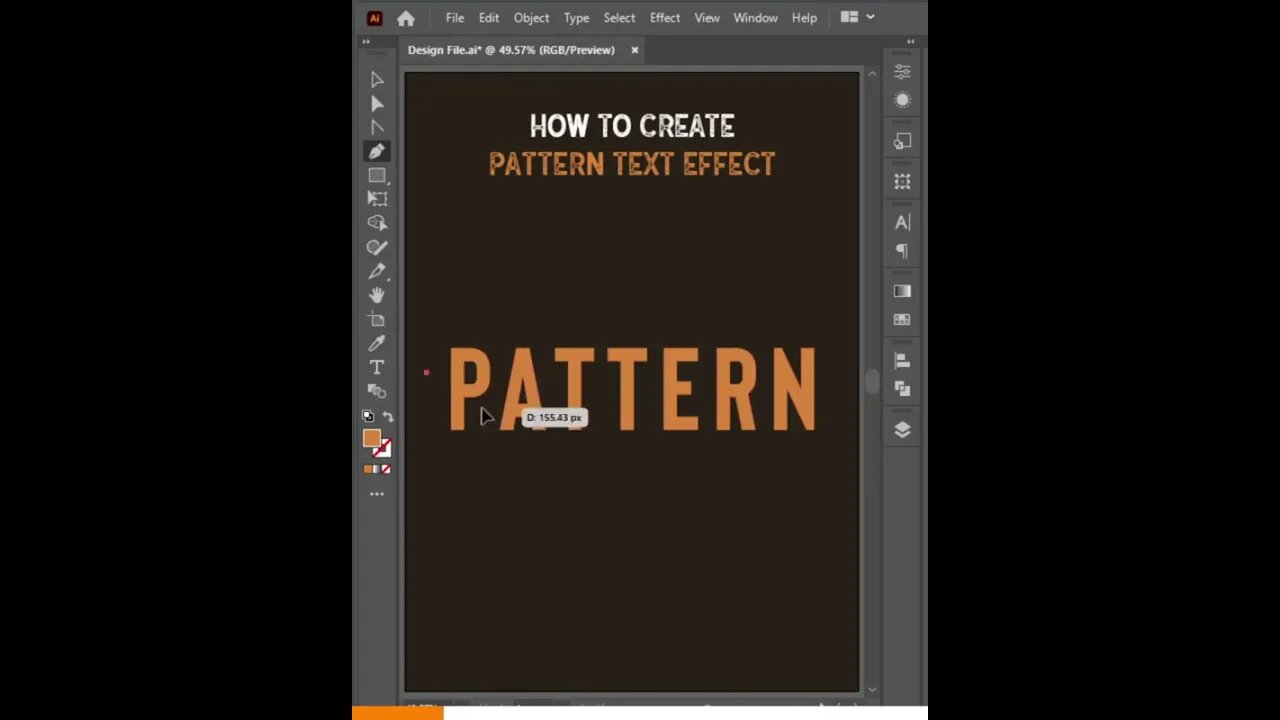 Adobe Illustrator Pattern Text Effect Tutorial 🔥🔥