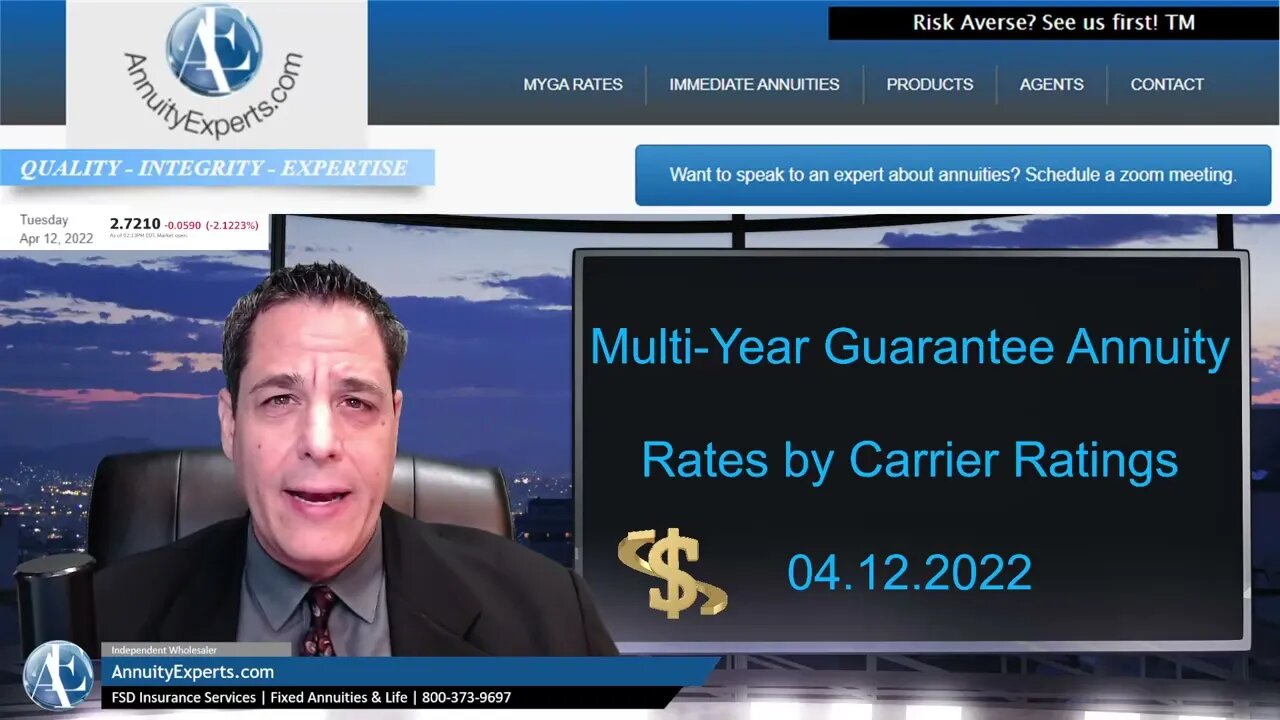 MYG Annuity or Multi Year Guarantee Annuity - Rates by company Ratings - Who is HOT and who us NOT