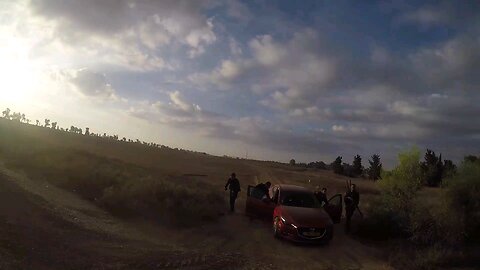 Hamas/ISIS bodycam - Murdering civilians in car, then stealing the car. Listen how happy they sound!