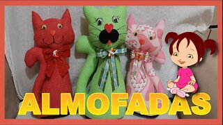 💗MY💗COMO FAZER ALMOFADAS DE GATINHO #COSTURA