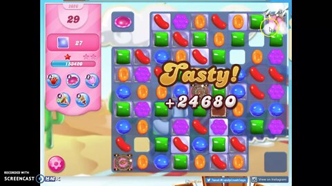Candy Crush Level 2056 Audio Talkthrough, 2 Stars 0 Boosters