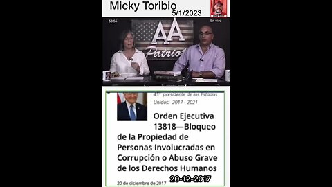 ORDEN EJECUTIVA 138-18 firmada en diciembre 20/2017 Donald Trump