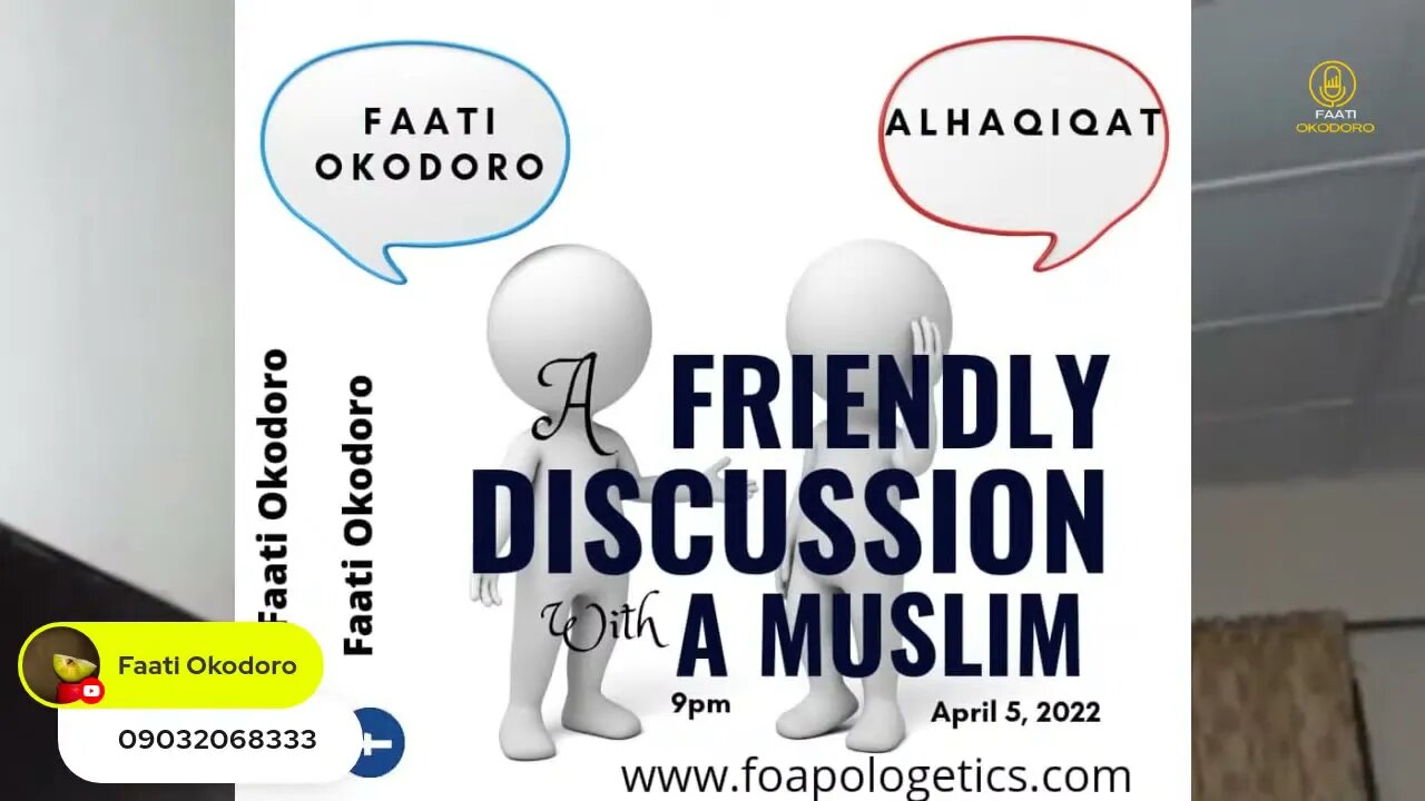 Friendly discussion with a Muslim