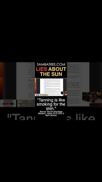 LIES ABOUT THE SUN: “Tanning is like smoking”