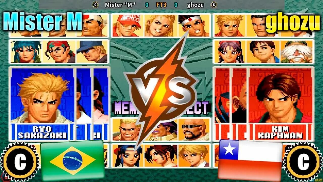 The King of Fighters '96 (Mister "M" Vs. ghozu) [Brazil Vs. Chile]