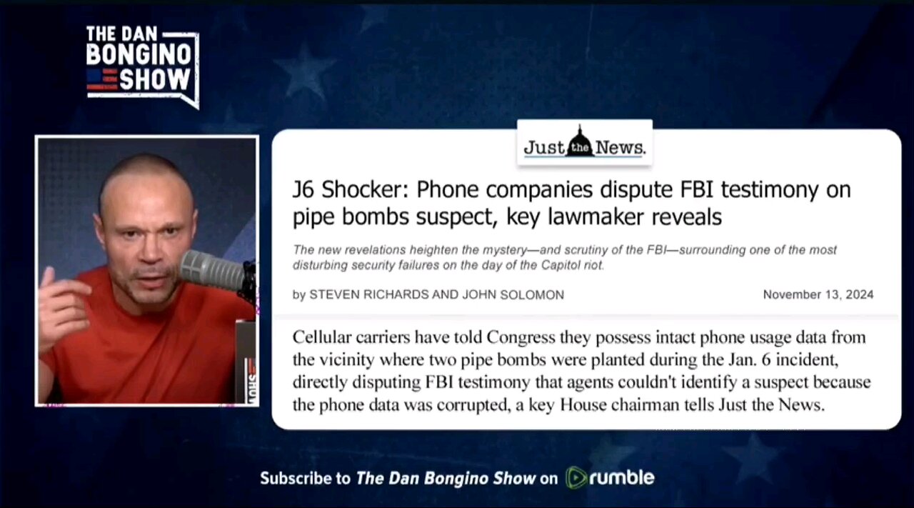 FBI lied again J6 Bomber cell data was not corrupted data as FBI stated phone company has records