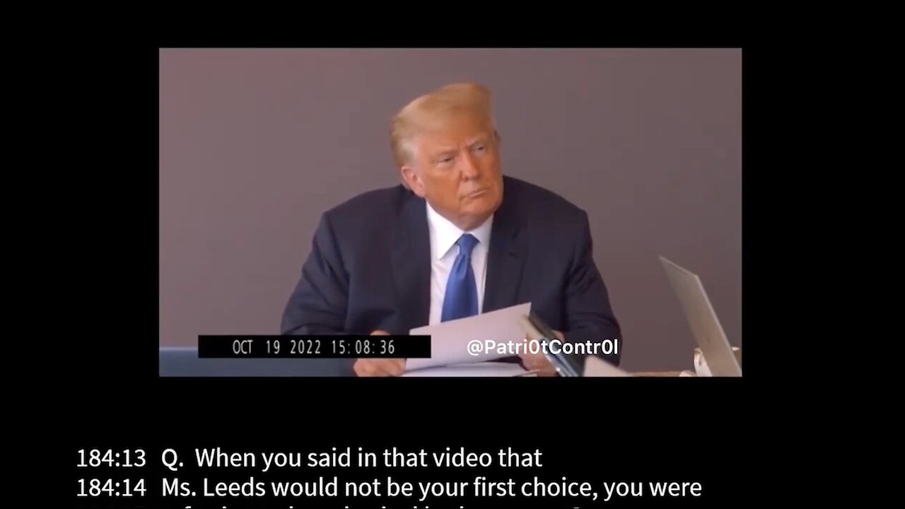 Trump Deposition | Watch Trump's Deposition (Best Line Ever?) | Chevy Chase Versus Trump | "When You Said Ms. Leeds Would Not Be Your First Choice, You Were Referring to Her Physical Looks Correct?" "You Wouldn't Be a Choice of Mi