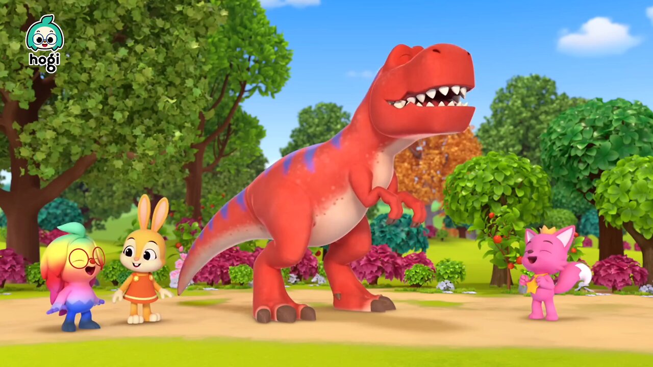 Learn Colors with Dinosaur Race Kids Rhymes