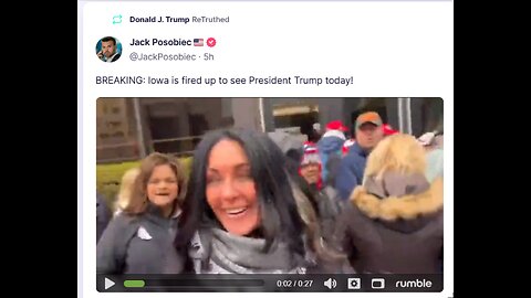BREAKING: Iowa is fired up to see President Trump today!