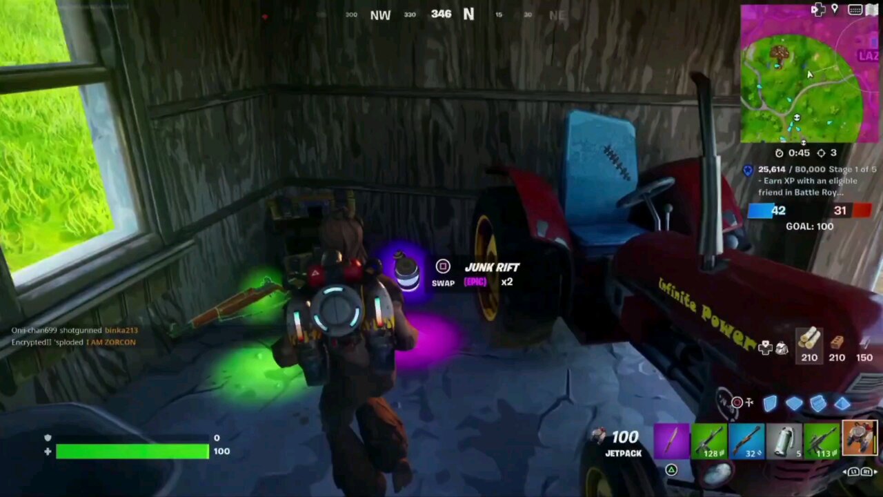 daily grinding on Fortnite