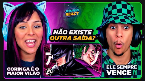 Os Três Finais | Batman e Coringa | AniRap | [React em Casal] 🔥