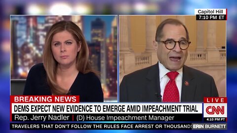 Rep. Jerry Nadler: "We Heard From Enough Witnesses to Prove the Case Beyond Any Doubt at All”