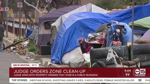 Judge orders City of Phoenix to clean up homeless encampment known as 'The Zone'