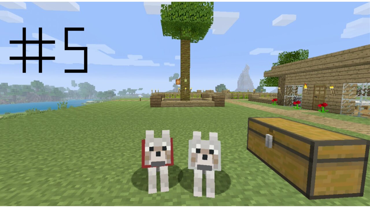 minecraft xbox 360 lets build episode 5 - got 2 dogs and a horse