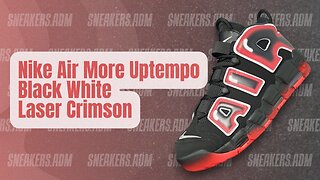 Nike Air More Uptempo Black White Laser Crimson - CJ6129-001 - @SneakersADM