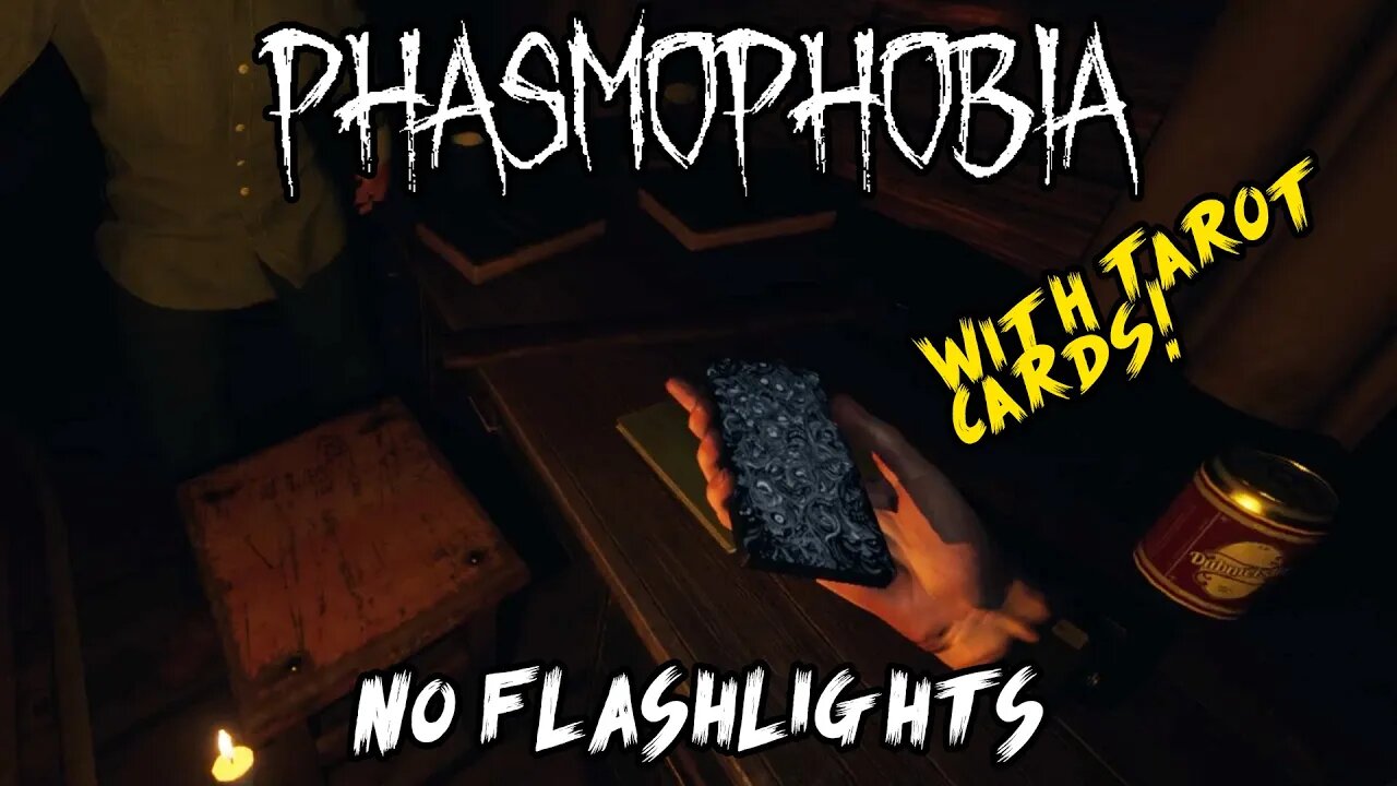 No Flashlight Challenge with TAROT CARDS | Phasmophobia VR