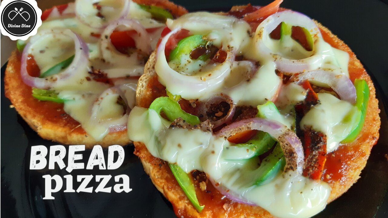 BREAD PIZZA | Instant Pizza | Divine Dine