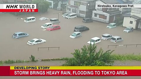 Storm brings heavy rain, flooding to Tokyo areaーNHK WORLD-JAPAN NEWS