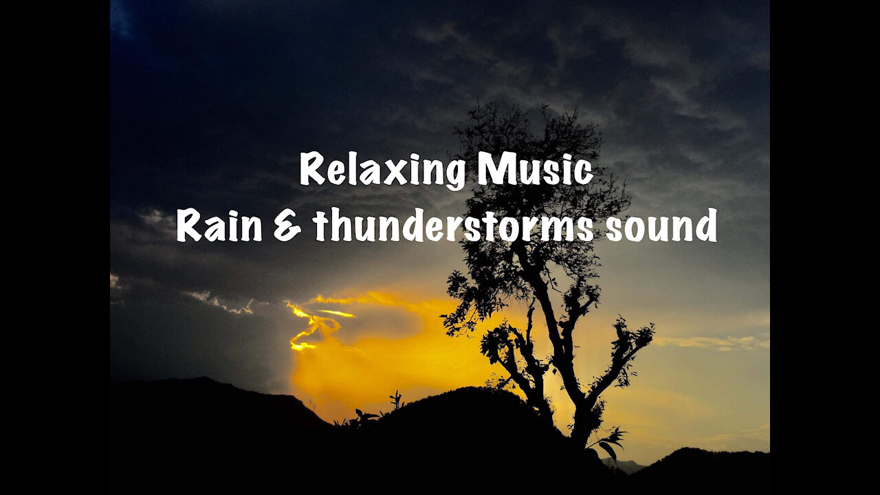 Natural Rain and thunderstorms sound