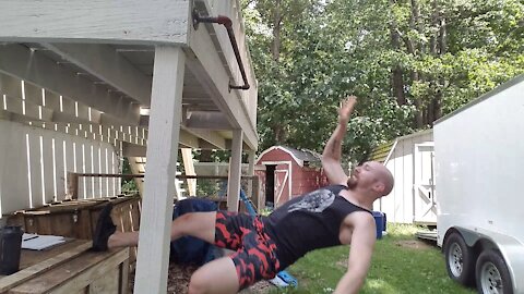 FALLING OFF MY PORCH!! - Strongman Episode 6