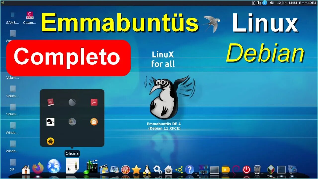 Lançamento Linux Emmabuntüs Distro base Debian. Ideal para PCs mais modestos e ou antigos. Completo