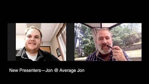 New Presenters—Jon @ Average Jon