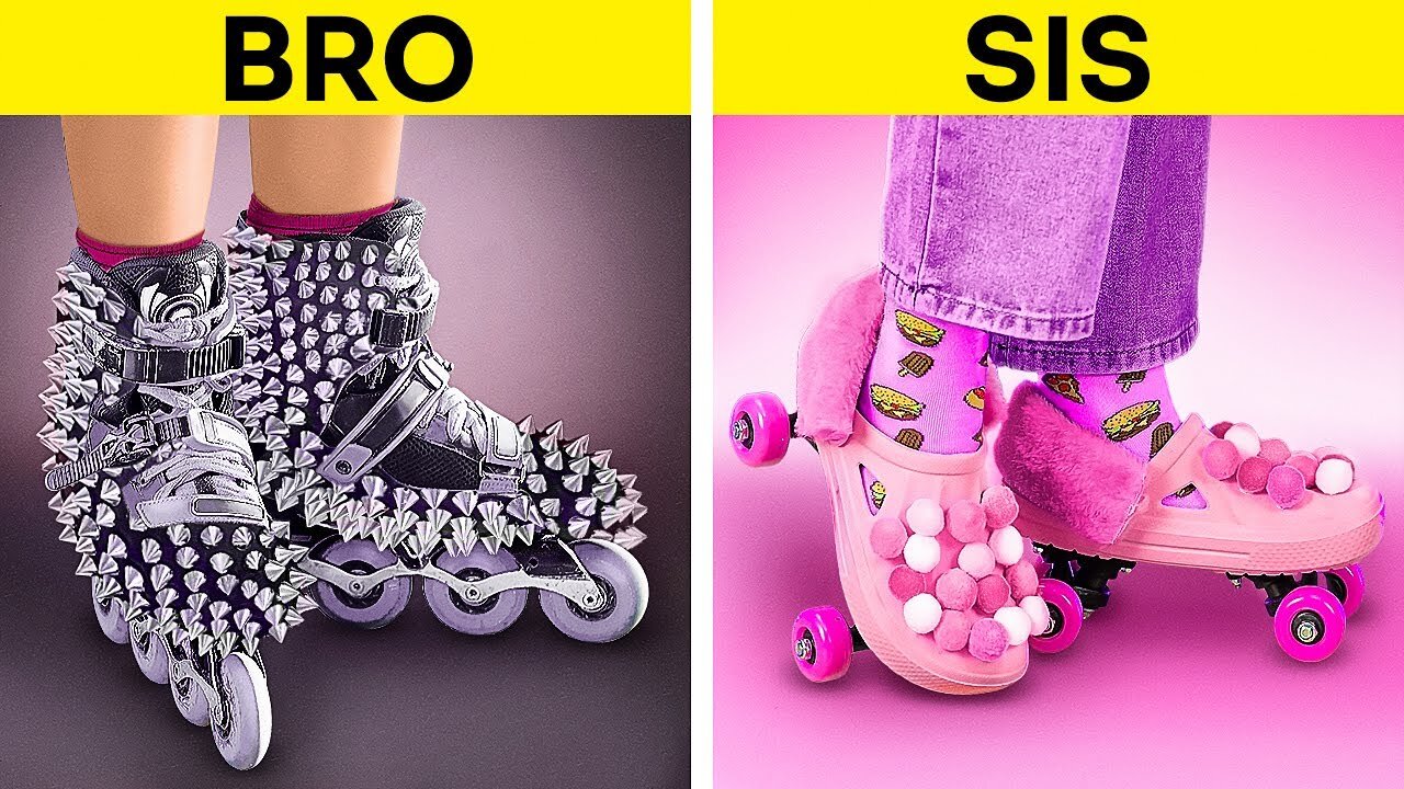 PINK 💗 or BLACK? 🖤|| Try these RAINBOW Feet Hacks by IRFANVIRK110