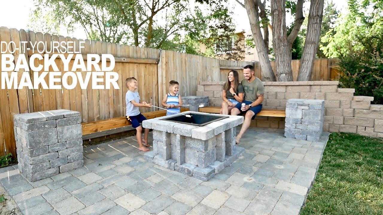 Paver Patio Backyard Makeover