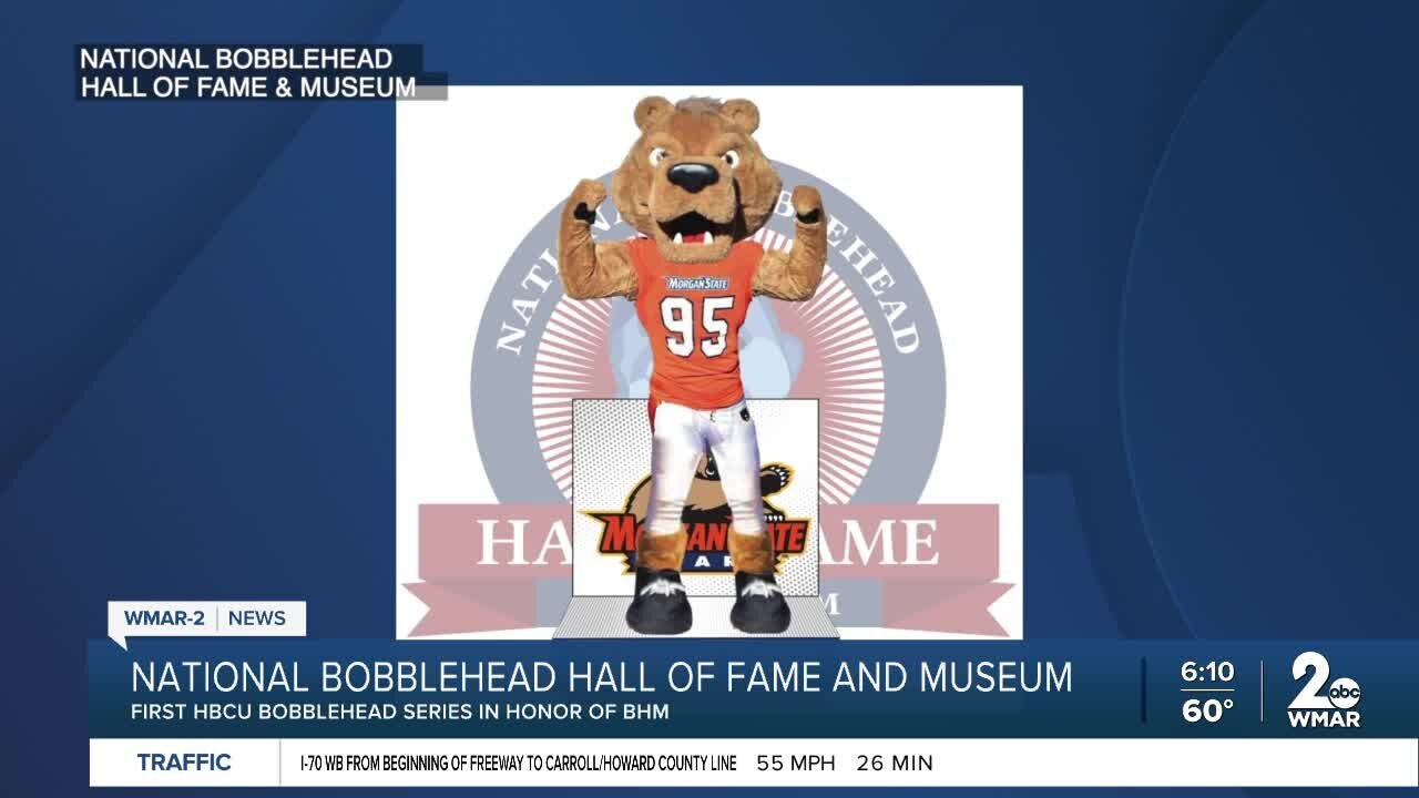 Check out these limited edition Morgan State "Benny the Bear" bobbleheads