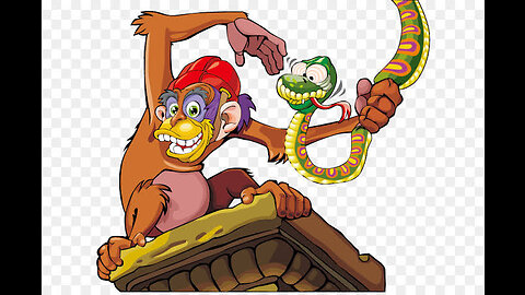 monkey and snake cooperation