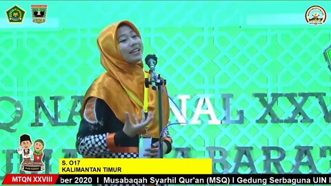 Syarhil Qur'an Kaltim MTQ Nasional 2020