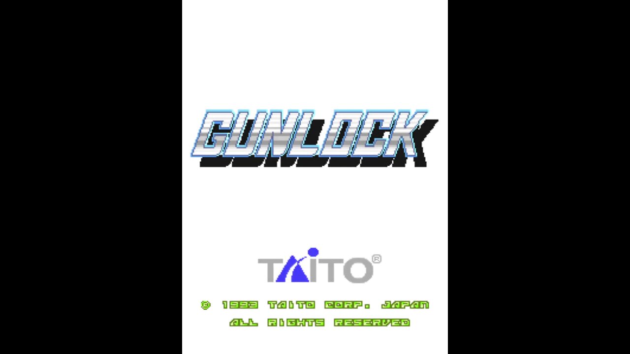 Gunlock Arcade Game, Taito 1993, playthrough