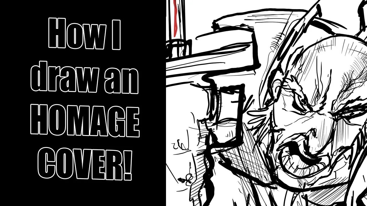 How I draw an HOMAGE COVER!