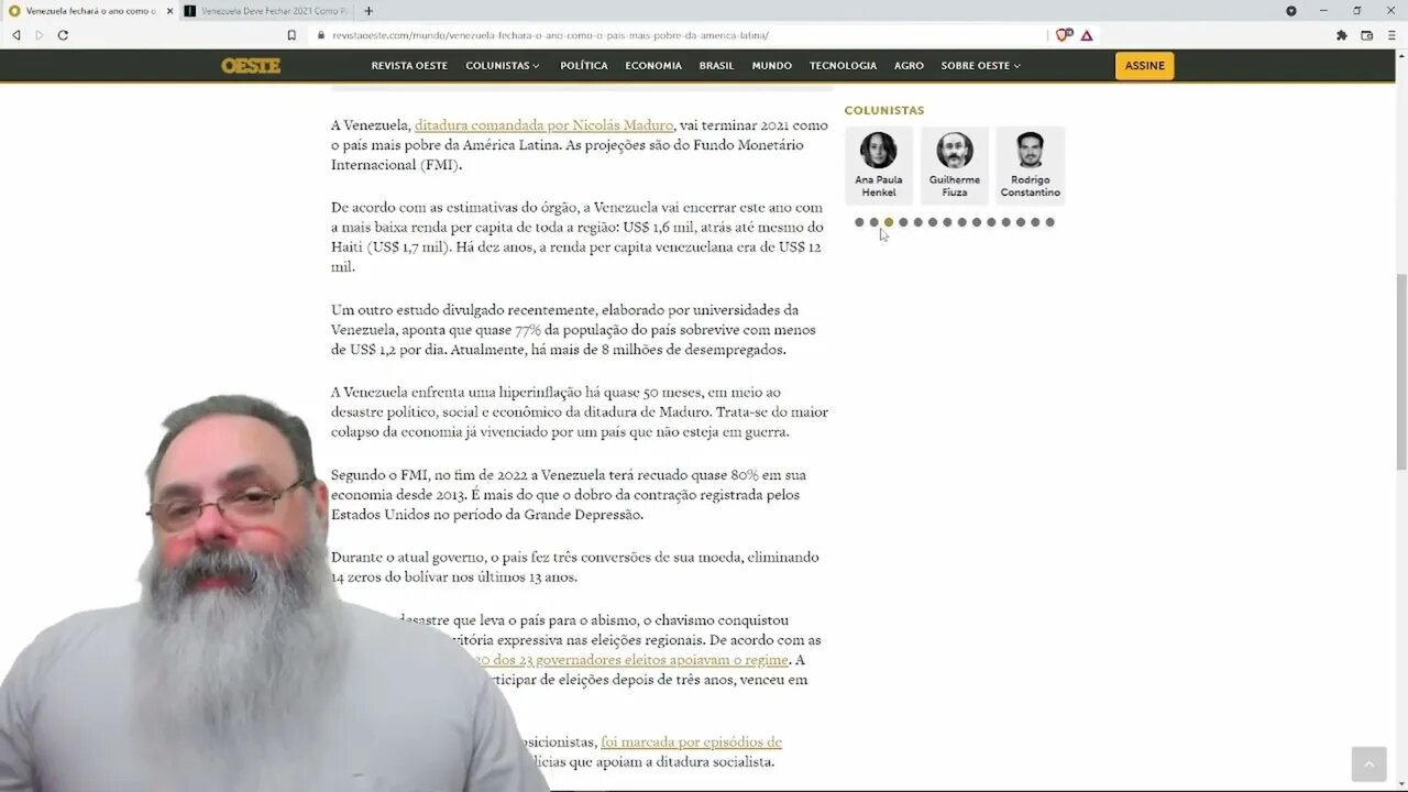FMI projeta Venezuela como país mais pobre da américa latina esse ano — PETER TURGUNIEV