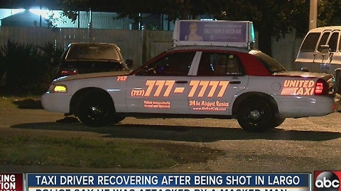 Taxi driver recovering after being shot in Largo