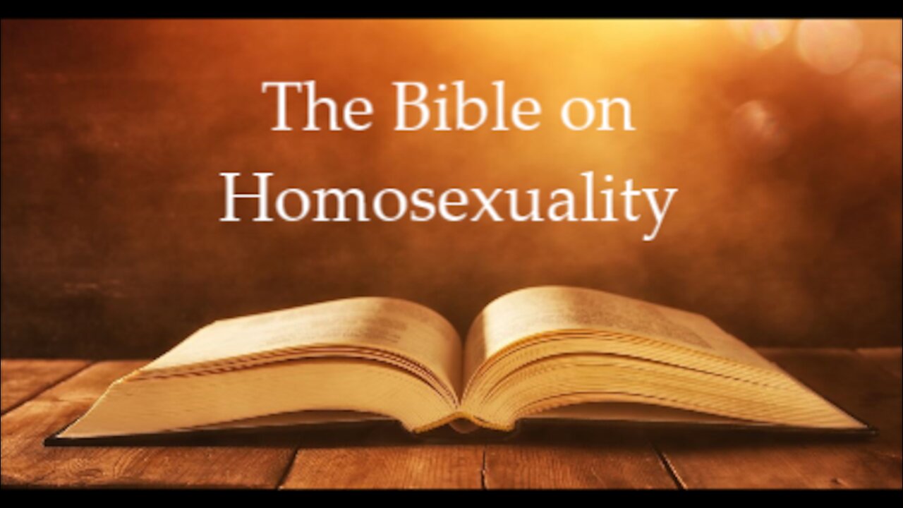 The Bible on Homosexuality