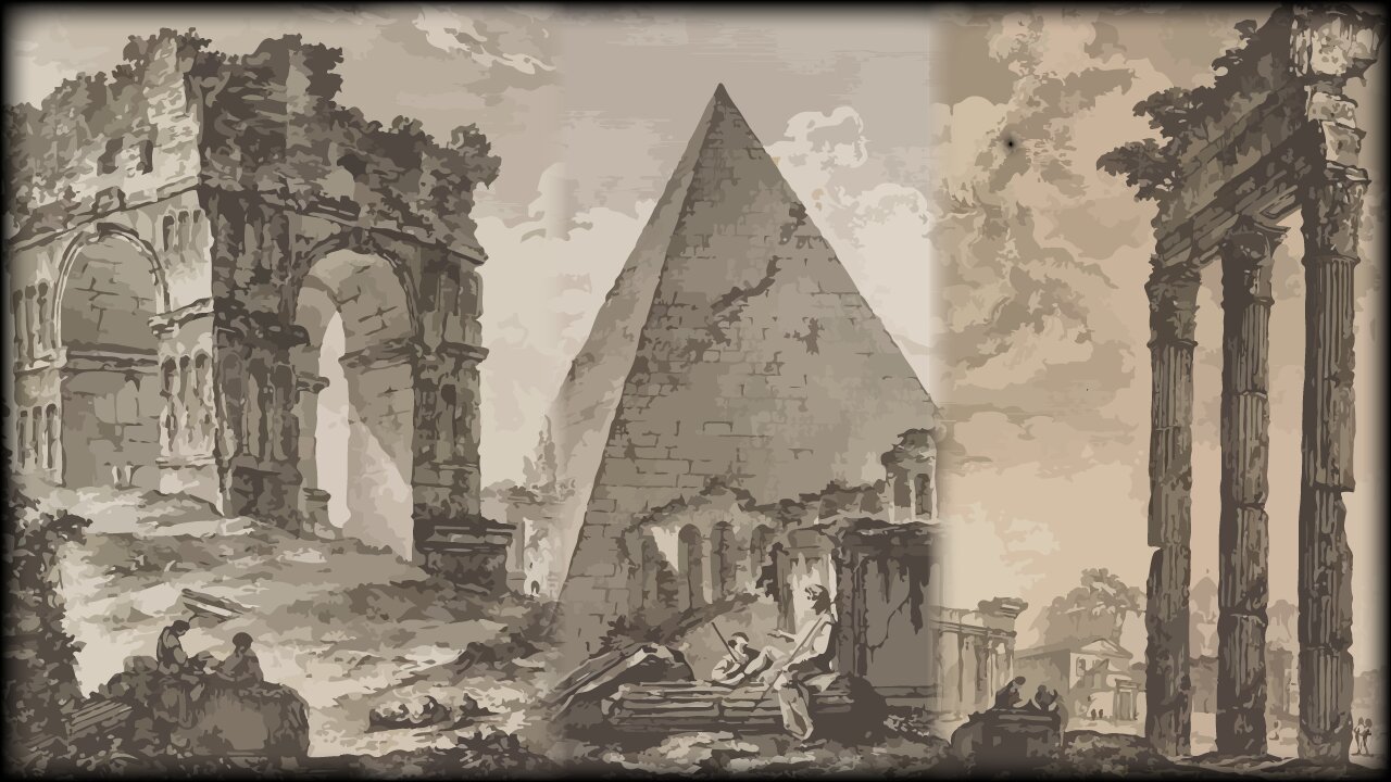 250 Year Old Book - The Most Beautiful Monuments of Ancient Rome - Year 1761